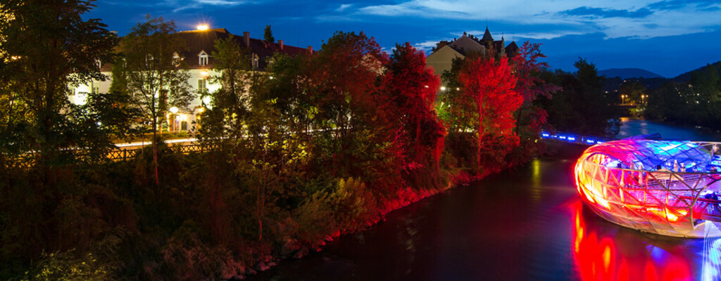 Murinsel (c) Graz Tourismus Harry Schiffer