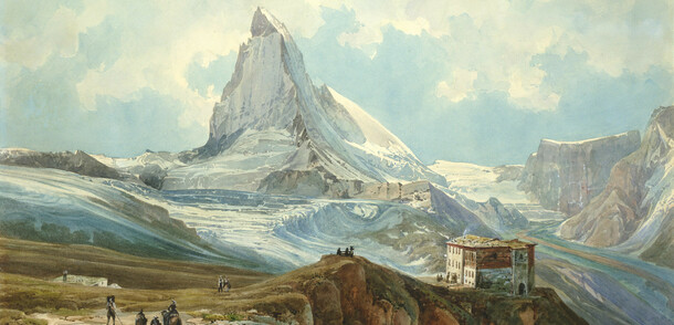 Thomas Ender, Das Matterhorn vom Gornergrat gesehen, 1854