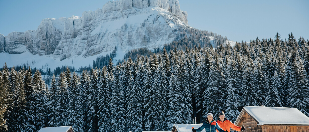 Winterwandern in der Blaa Alm