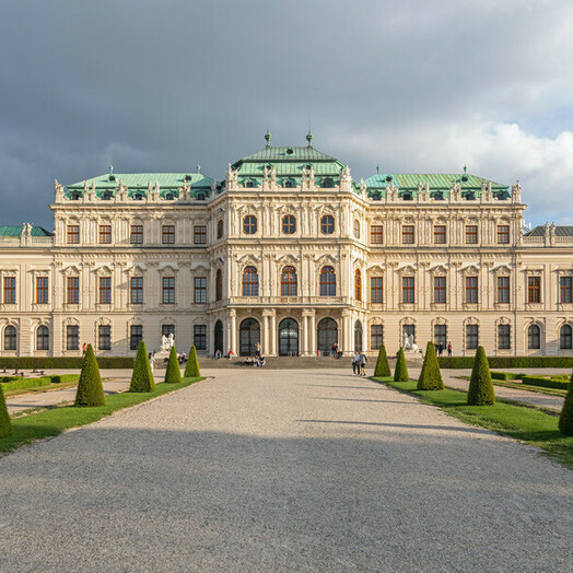 Belvedere_Nordseite Oberes Belvedere, Wien