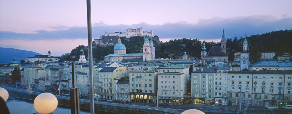 Blick auf Salzburg von der "Steinterrasse"
