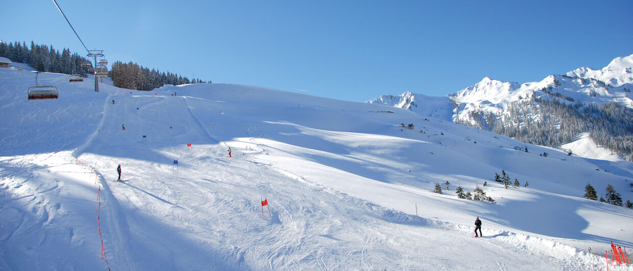 Závodní dráhy na Riesneralm pro cool lyžařské filmy