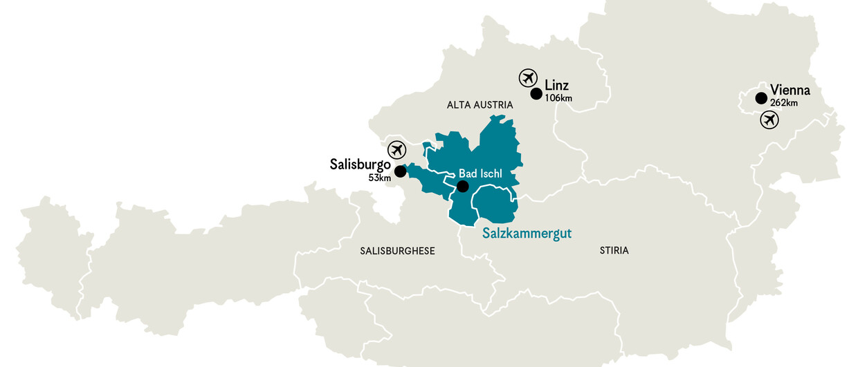 cartina del Salzkammergut (c) ENAT