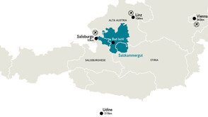 Cartina Salzkammergut